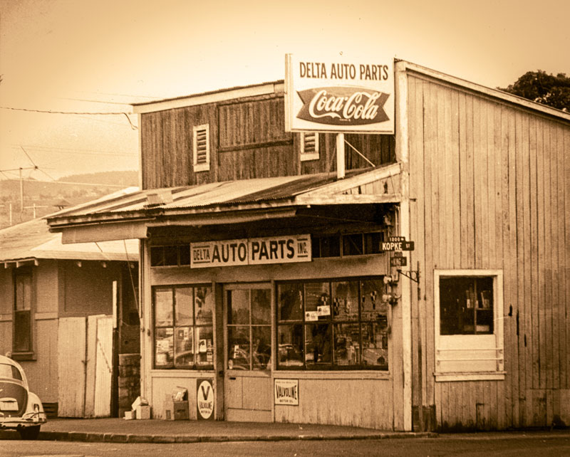 Pacific Jobbers Warehouse Hawaii started as the Delta Auto Parts Store - history